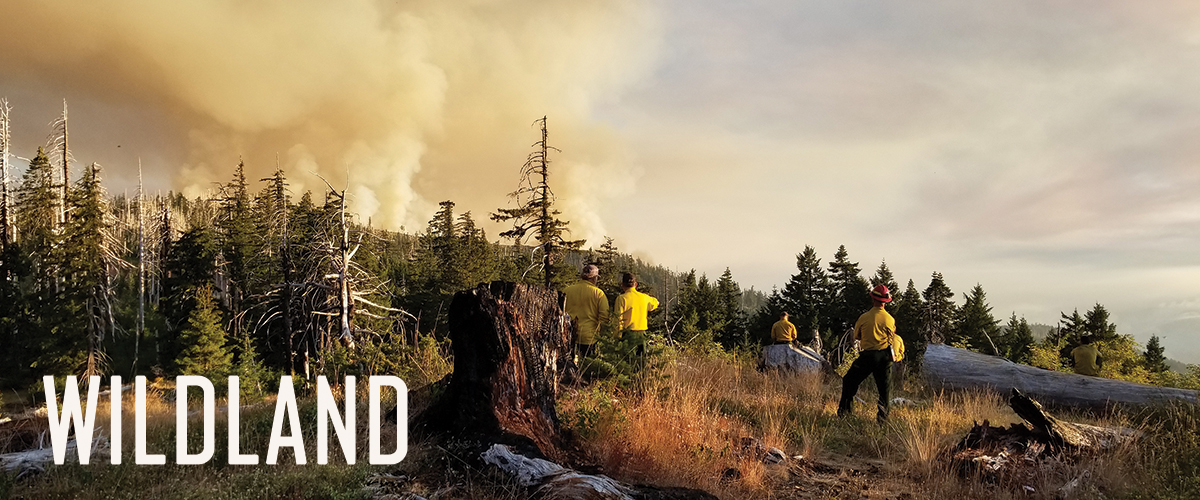 fire crew in smoke